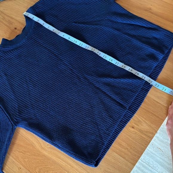 Banana Republic Oversized Navy 100% Cotton Sweater - Picture 8 of 8